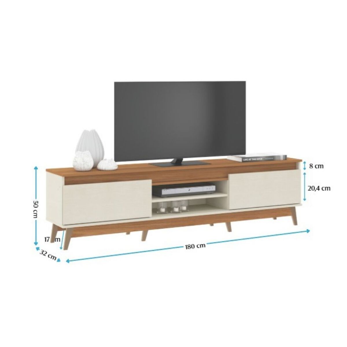 Rack TV Exit Texas Hasta 85" Beige Roble