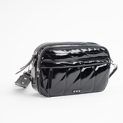 ICONO Bolso Negro Charol Mujer Icono
