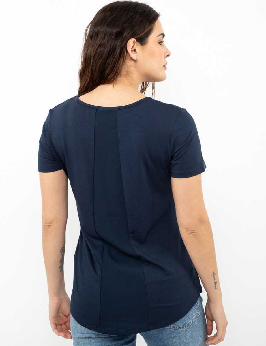 Polera Con Estampado Manga Corta Mujer Zibel