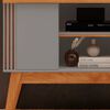 Rack TV Exit Vitta 65" Gris y Canela