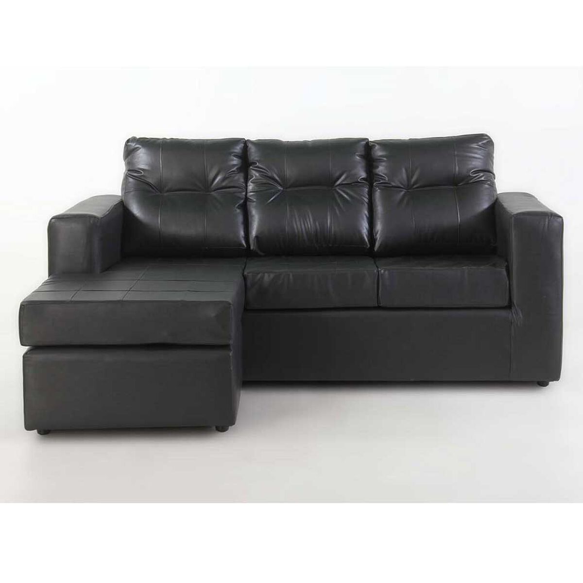 Sofá Modular Kea Rodas 3 Cuerpos Negro