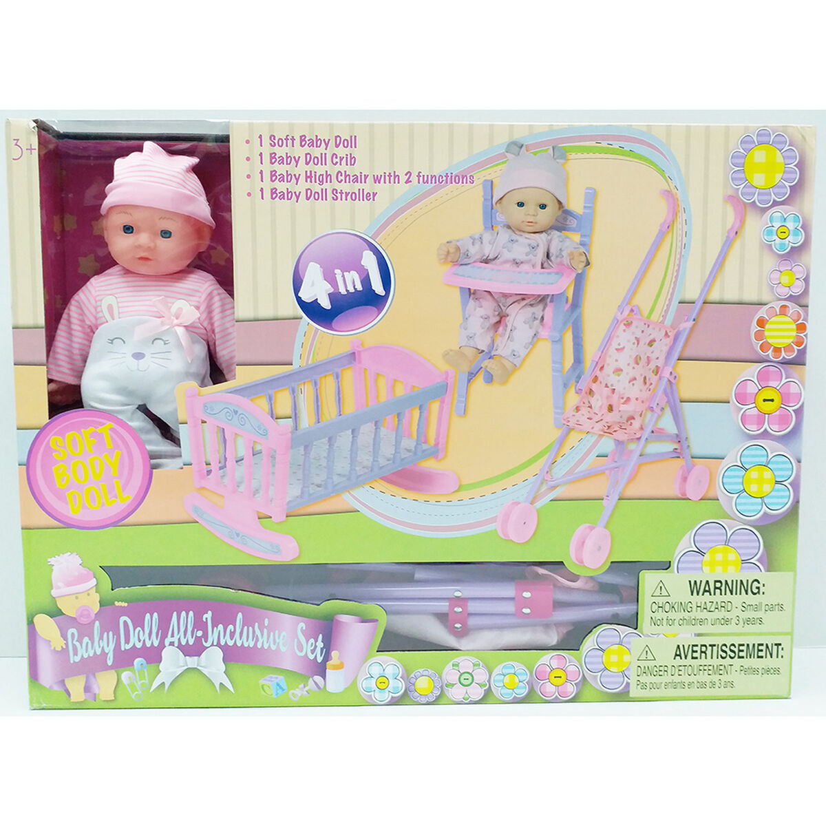 Muñeca Bebe con Accesorios