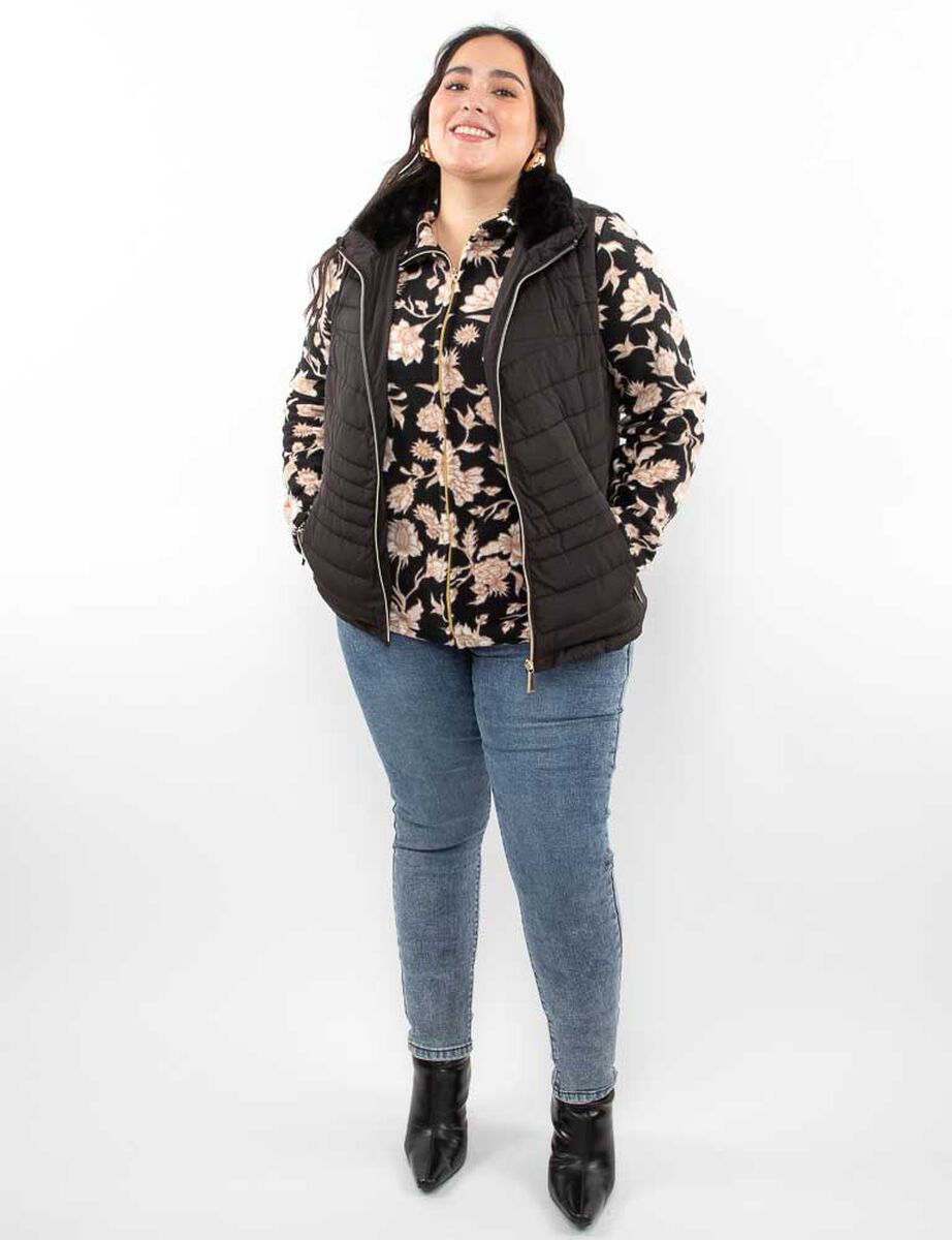 Parka Larga Sin Mangas Mujer Extralindas