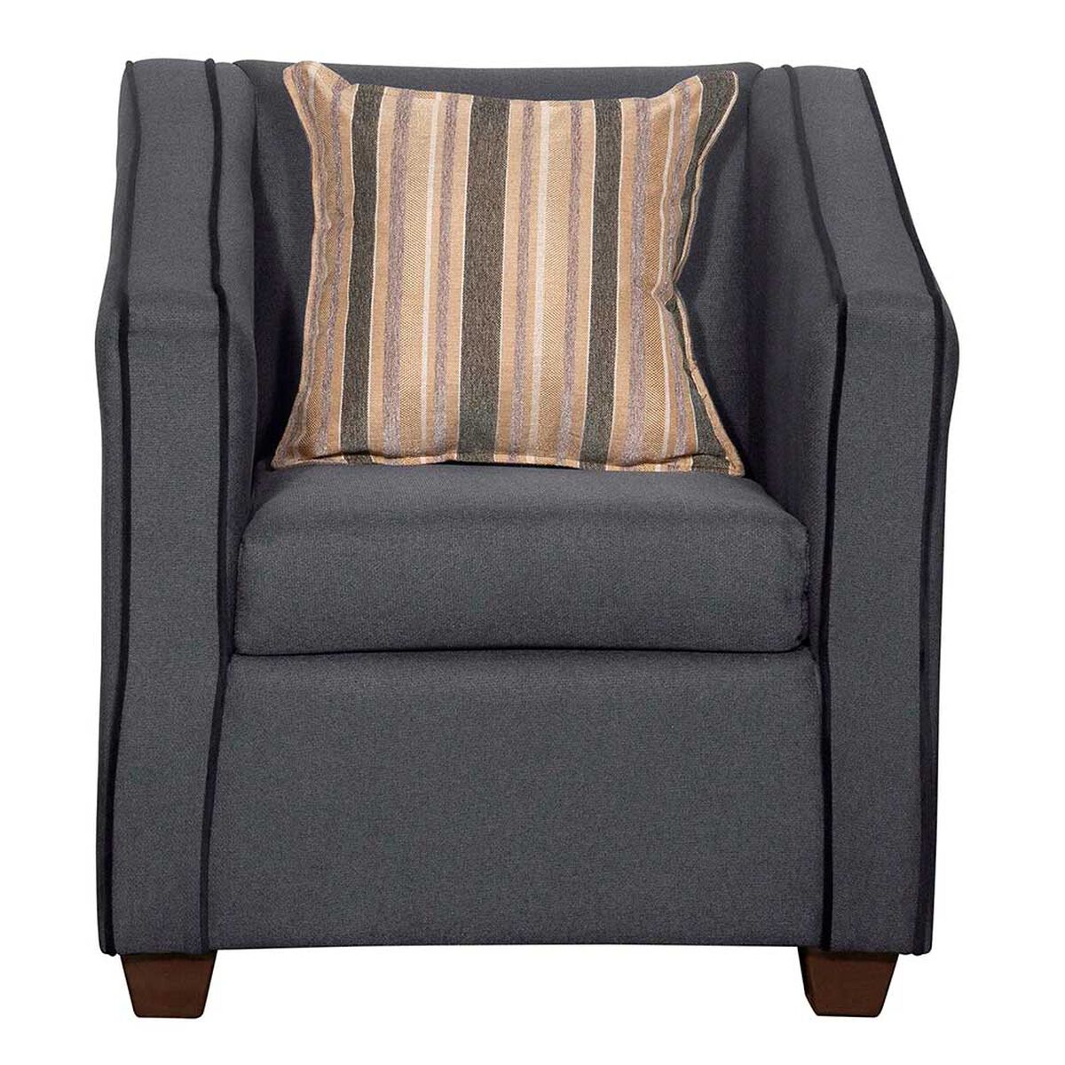 Juego de Living Ruzam Mobel Victorius Sof&aacute; 3 Cuerpos + Dos Sillones 1 Cuerpo Lino Marengo