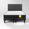 Cama Europea Drimkip 2 Plazas Funcional Base Dividida + Respaldo Royal