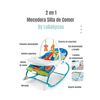 Mecedora Silla de Comer 2 en 1 Vibración Azul LuBabycas
