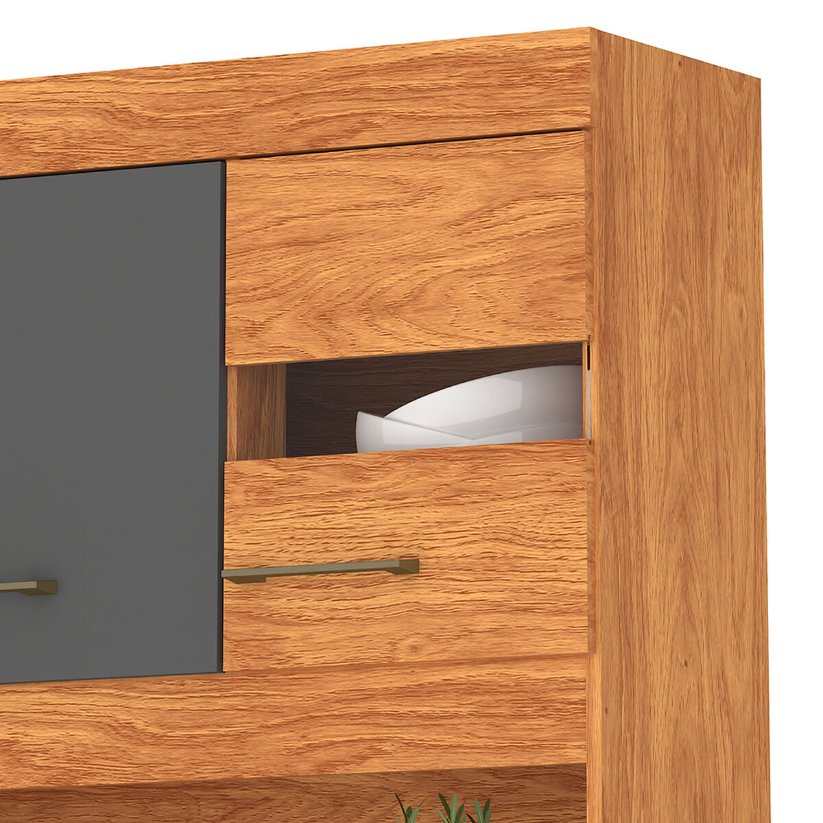 Kit Cocina Vekkahome Carla 5 Puertas Gris