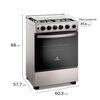 Cocina a Gas Mademsa FM4TSC 4 platos Gris