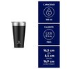 Vaso Térmico Electrolux Sense 560 ml Negro