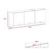 Mueble de Cocina Superior TuHome Gante 3 Puertas Rovere Niebla