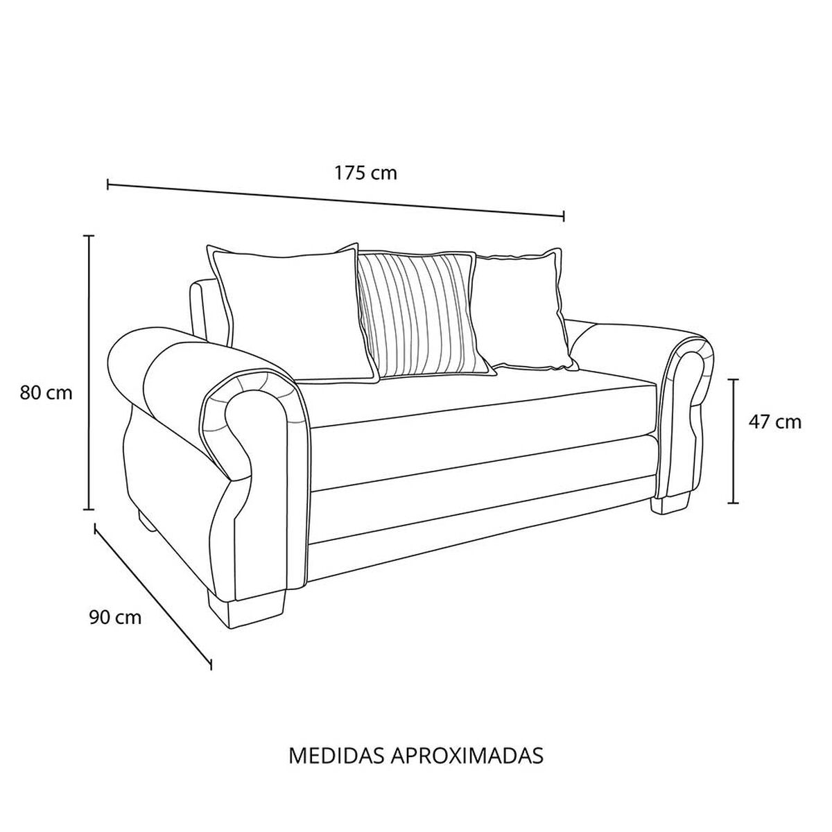 Sof&aacute; Living Factory Oregon 2 Cuerpos Beige