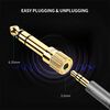 Adaptador Gold Estereo Plug 3.5Mm H/M Plug 6.3Mm Ugreen 20503