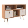 Rack Almore Alemania Hasta 55" Freijo y Off White
