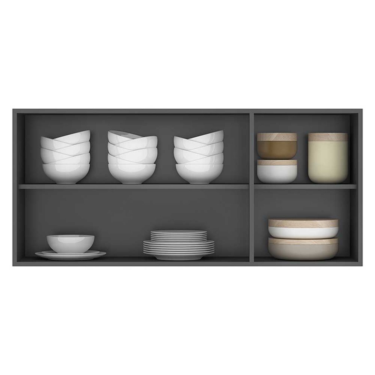 Mueble de Cocina Superior Vekkahome Opie Gris