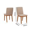 Juego de Comedor Di Poretti Design Zafira 8 Sillas Café