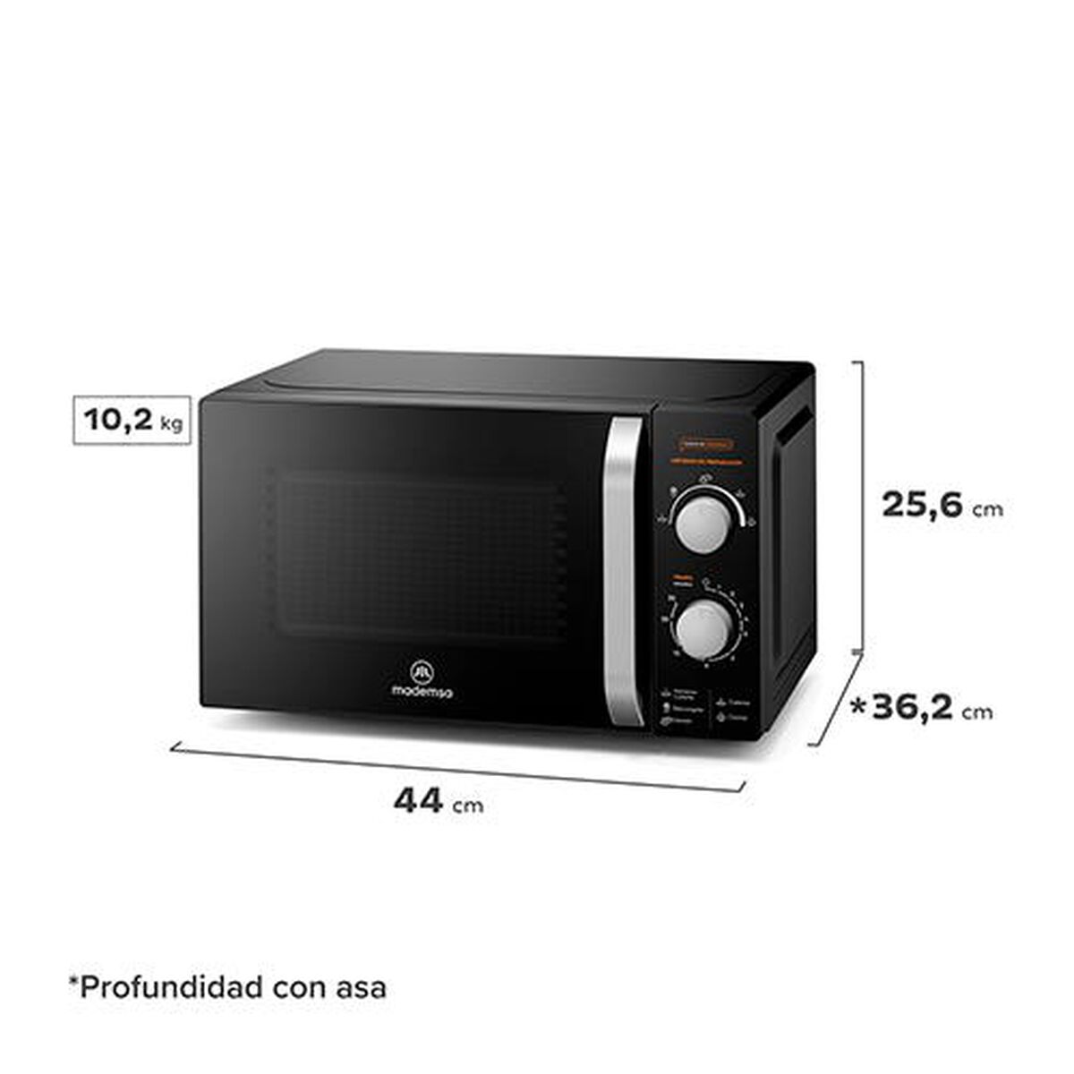 Microondas Mademsa MM20FBM 20 lts.