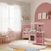 Cocina de Juguete Infantil Madera Rosada con Accesorios Band&uacute;