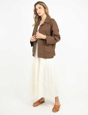 Imagen 2 del producto Blusa Manga Larga Mujer Zibel Cafe