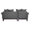 Seccional Izquierdo Living Factory Oklahoma 4 Cuerpos Gris