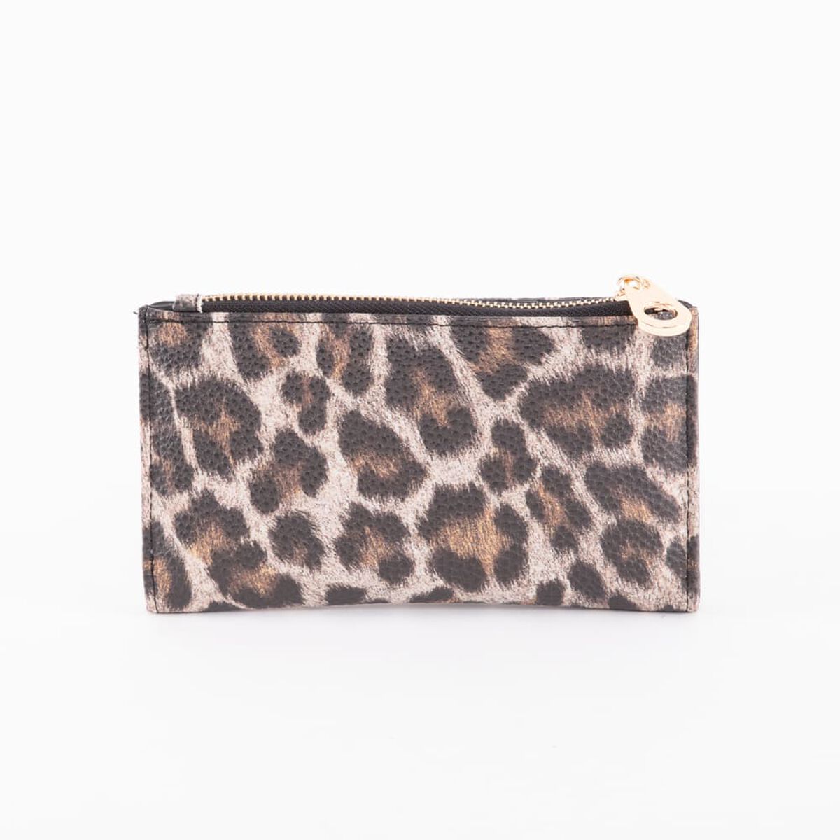 Billetera Animal Print Cafe Eco Cuero Mujer Icono