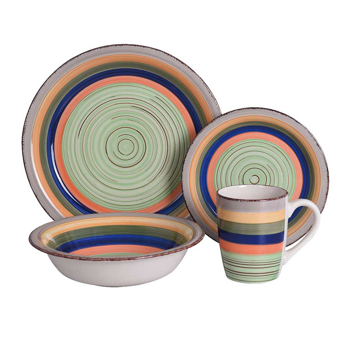 Set de Vajilla Cuisine by Idetex Zanse 24 Piezas Verde