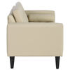 Sofá PU Bodevir Retro 3 Cuerpos Beige