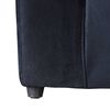 Juego de Living Kea Nize Felpa Sofá 3 Cuerpos + Dos Sillones 1 Cuerpo Negro