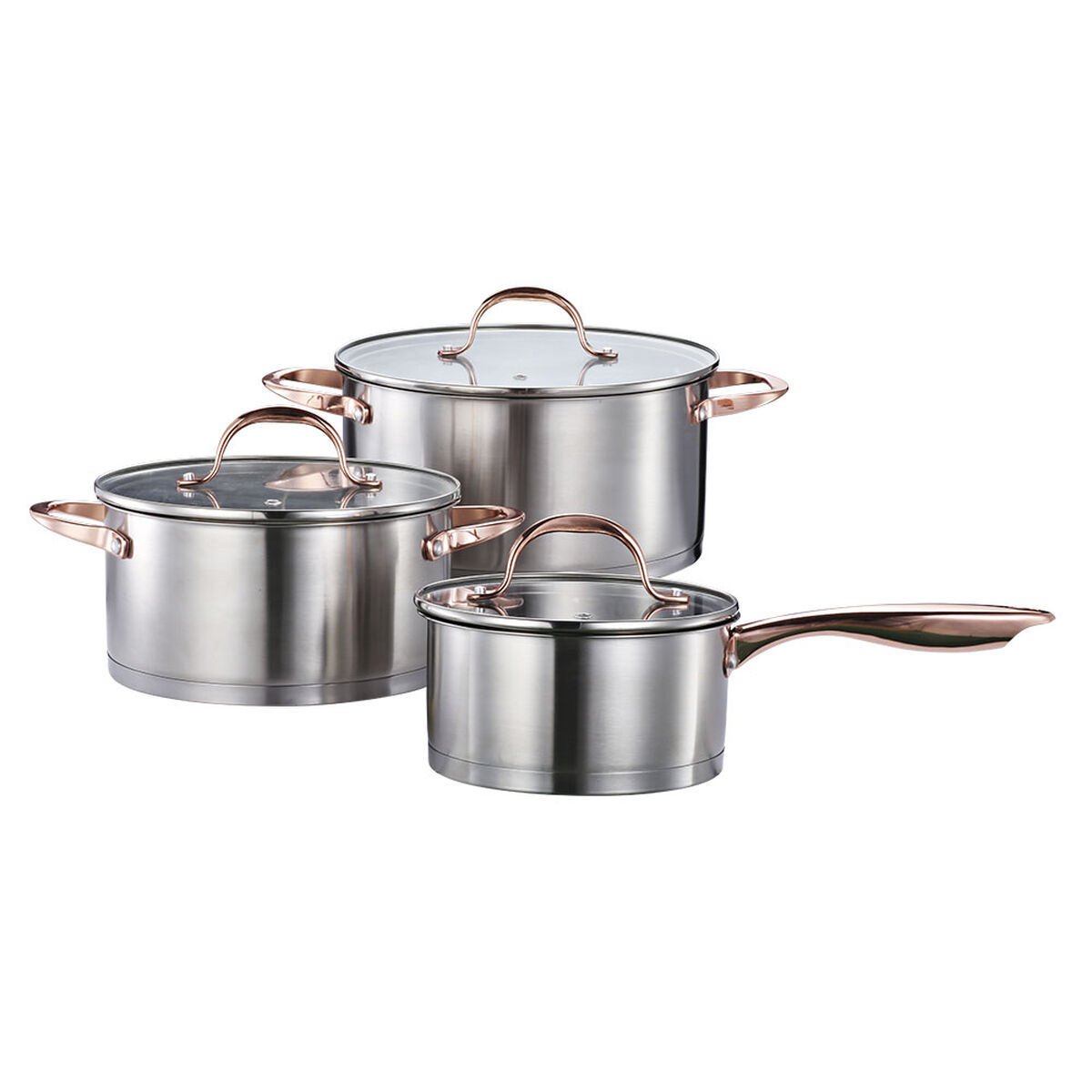 Batería de Cocina Acero Inoxidable Wens 6 Piezas