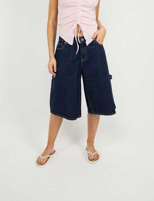 Imagen 1 del producto Bermuda Denim Mujer Icono Azul-Oscur