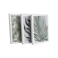 Set 3 Cuadros para Fotos Plástico Vgo 40 x 30 cm Blanco