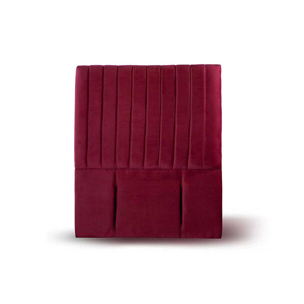 Respaldo Latam Home 1,5 Plazas Sorrento Tela Velvet Burdeo