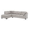 Seccional Izquierdo Muebles MPR Edimburgo 5 Cuerpos Gris Claro