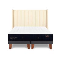 Cama Europea CIC Base Dividida King Premium + Respaldo Panaro
