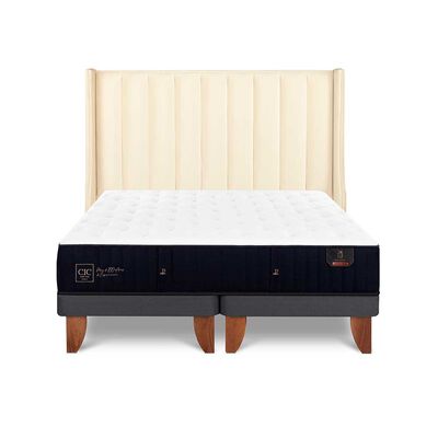Imagen 1 del producto Cama Europea CIC Base Dividida King Premium + Respaldo Panaro