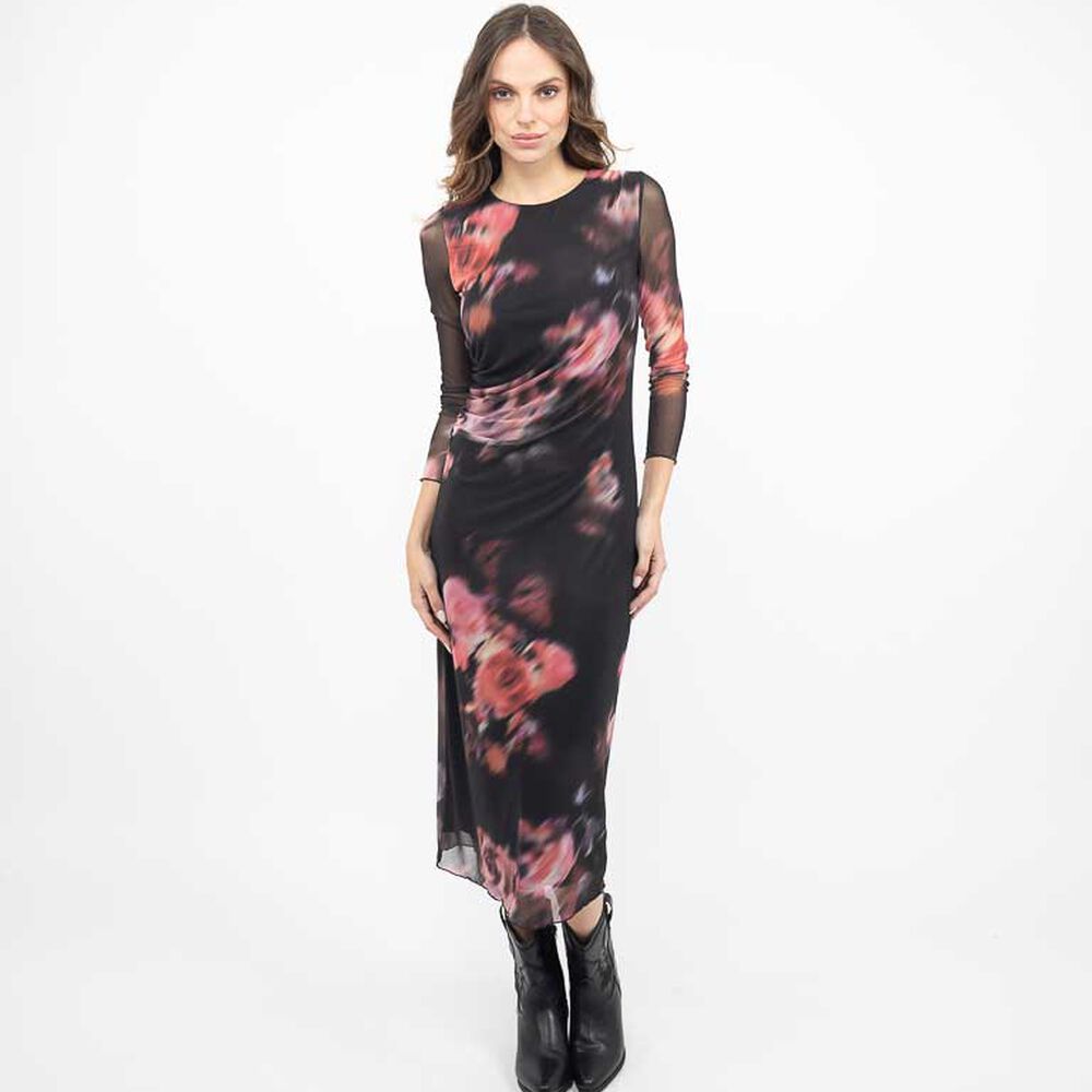 Vestido Midi Manga 3/4 Mujer Soviet