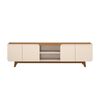 Rack TV Vekkahome Nadine Hasta 75" Beige Café