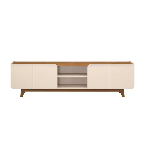 Rack TV Vekkahome Nadine Hasta 75"" Beige Café