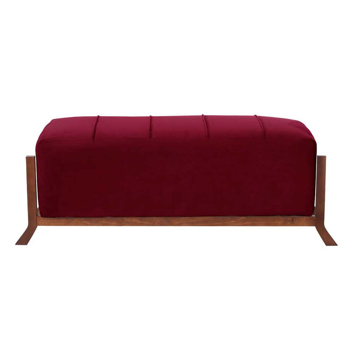 Banqueta Latam Home Marsella Tela Velvet Burdeo