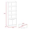 Combo Rack TV65 + Biblioteca TuHome Nomik Blanco Duna