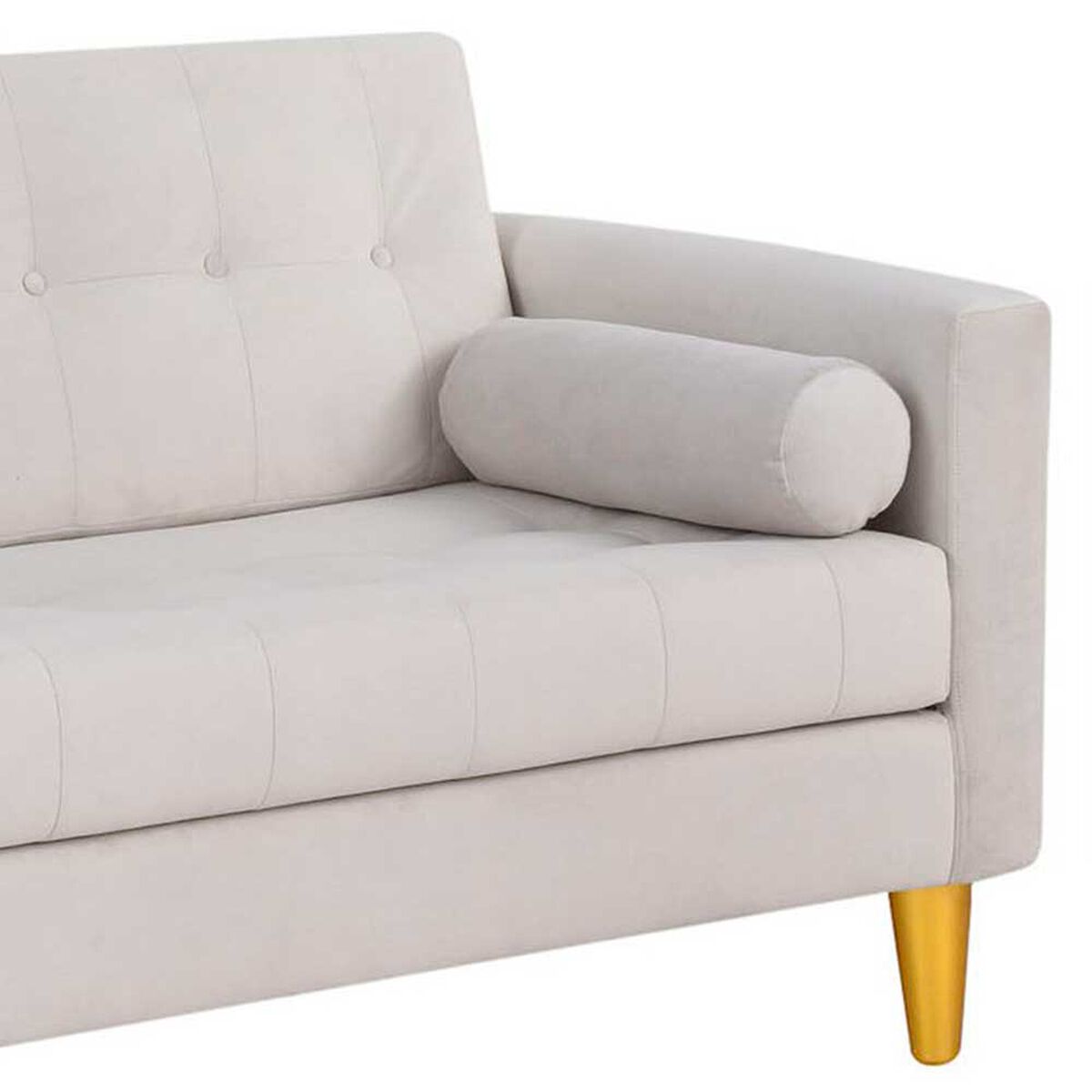 Sof&aacute; Bodevir Retro Felpa 01 3 Cuerpos Crudo&nbsp;