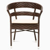Juego de Terraza Rattan PVC Spazzio Soho 4 Sillas Café