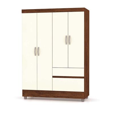 Imagen 1 del producto Clóset KEA Ideal 4 Puertas 2 Cajones Champagne