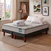 Cama Europea Flex 2 Plazas Dream Dual B/D + 2 Almohada + Cubrecolchon Basico