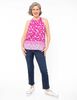 Blusa Estampada Sin Mangas Cuello Redondo Mujer Portman Club