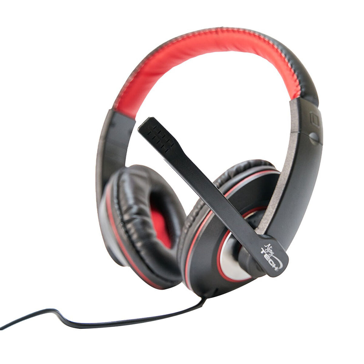 Combo Silla Gamer Njoytech Stratos Roja + Audífonos Over Ear  + Teclado Gamer + Mouse Gamer + Cámara Web + Mousepad + Limpiador
