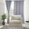 Set Cortinas Doral Black Out Victoria  220 x 140 cm Gris