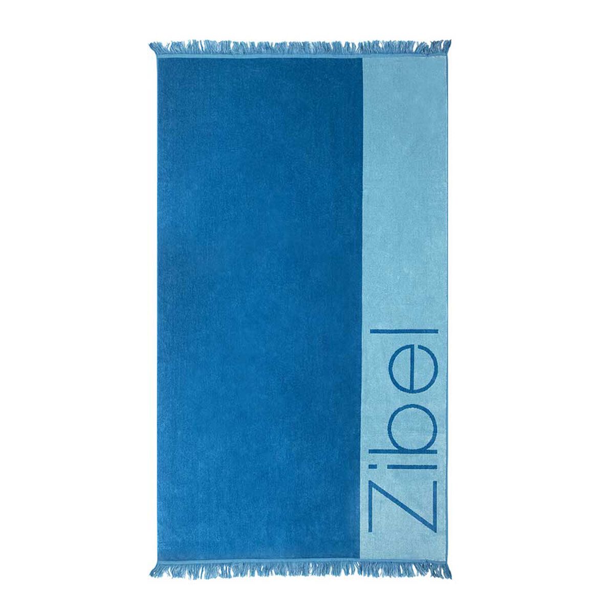 Toalla de Playa Jacquard Zibel Azul 100 x 180 cm