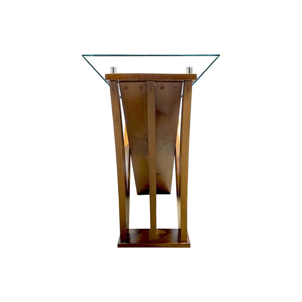 Mesa de Arrimo Living Factory Gaviota Nogal