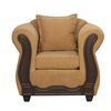 Juego de Living Black Factory Barcelona Sofá 3 Cuerpos + Dos Sillones 1 Cuerpo Oro