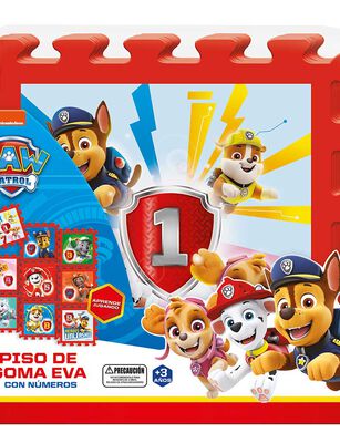 Imagen 1 del producto Piso Goma Eva Didáctico con Números 9 Piezas Paw Patrol